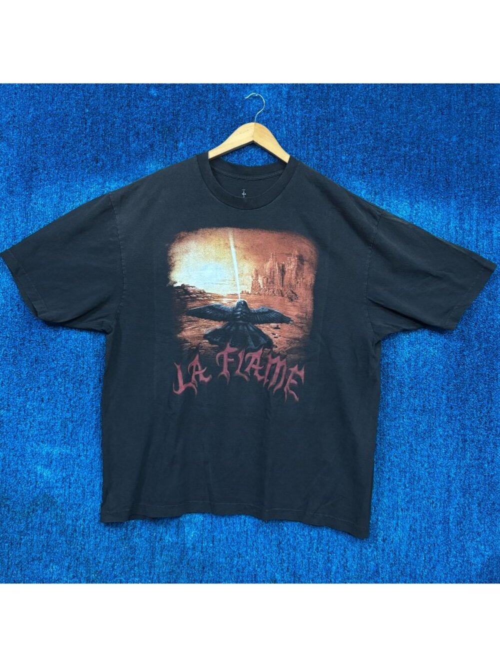 Travis Scott LA FLAME Coachella Music Festival Rap Tee XXL